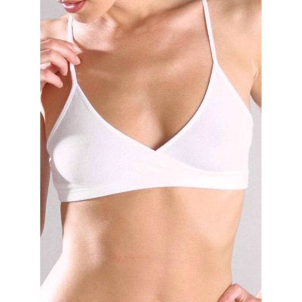 NEW ELITA magic spaghetti strap crossover mini camisole in porcelain